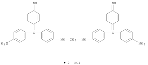 121525-83-5,Methanediamine, N,N'-bis[4-[(4-aminophenyl)(4-imino-2,5-cyclohexadien-1-ylidene)methyl]phenyl]-, hydrochloride (1:2),